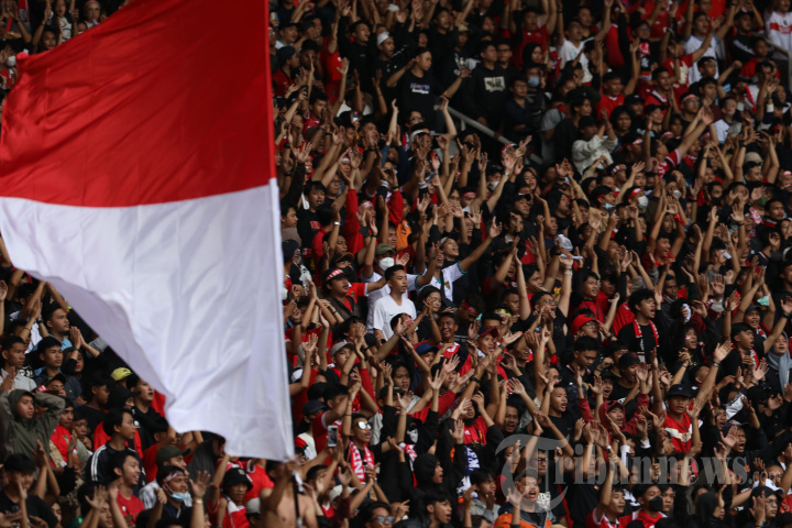 Suporter Timnas Kala Indonesia Hadapi Thailand