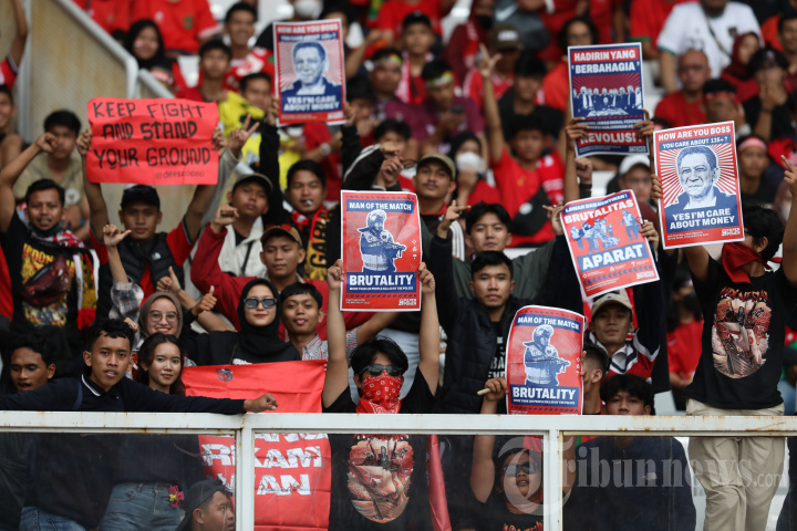 Suporter Timnas Kala Indonesia Hadapi Thailand