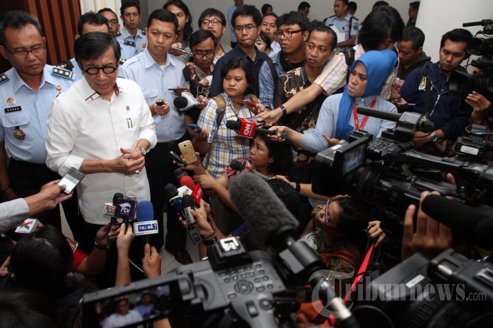 Teleconfrence Menkumham Dengan Kalapas Se-Indonesia