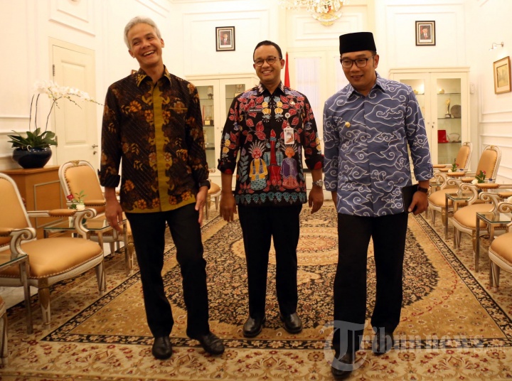 Tiga Gubernur Bertetangga Ngopi Bareng