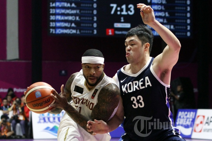 Tim Basket Putra Indonesia Dikalahkan Korea Selatan