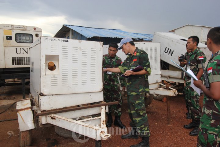 Tim COE Minusca Periksa Peralatan Kontingen Garuda di Afrika