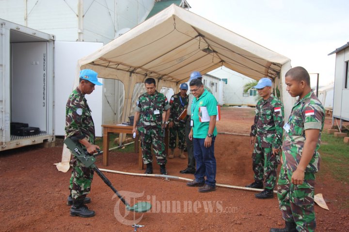 Tim COE Minusca Periksa Peralatan Kontingen Garuda di Afrika
