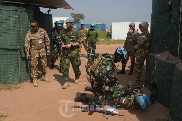 Tim OEI Goma Inspeksi Satgas TNI RDB Monusco