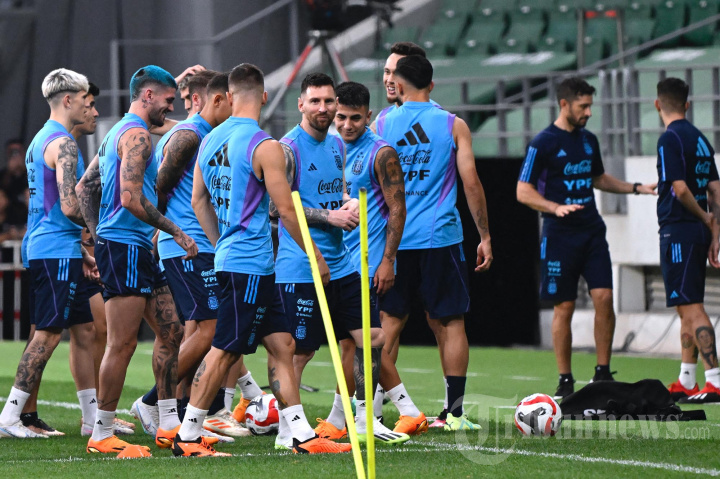 Timnas Argentina Latihan Fisik (FIFA MACTHDAY JUNI 2023)