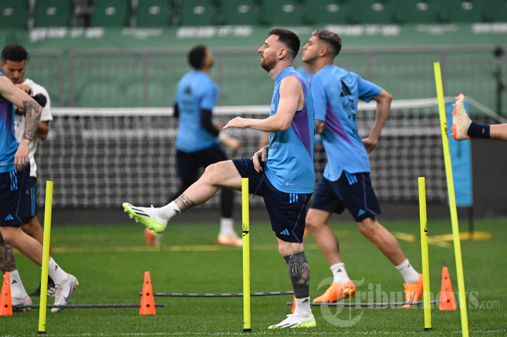 Timnas Argentina Latihan Fisik (FIFA MACTHDAY JUNI 2023)