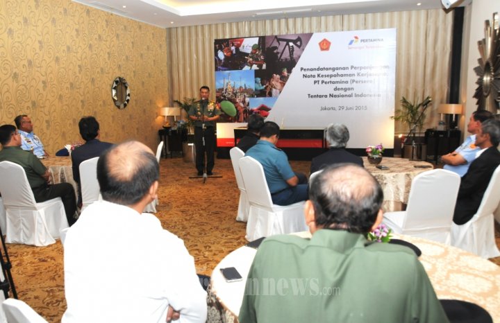 TNI Perpanjang MoU dengan PT Pertamina