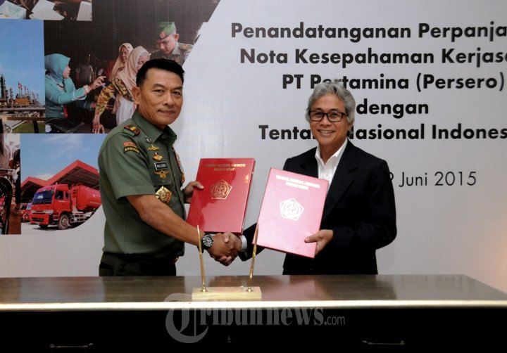 TNI Perpanjang MoU dengan PT Pertamina