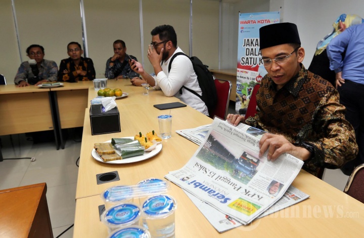 Tuan Guru Bajang Kunjungi Warta Kota