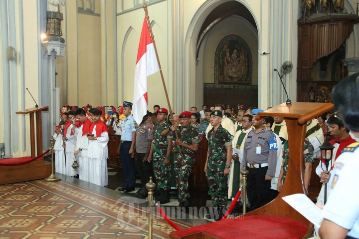 Umat Katolik TNI-Polri Gelar Misa Syukur HUT RI ke-73