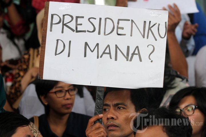 Unjuk Rasa Tuntut Wakil Ketua KPK Dibebaskan