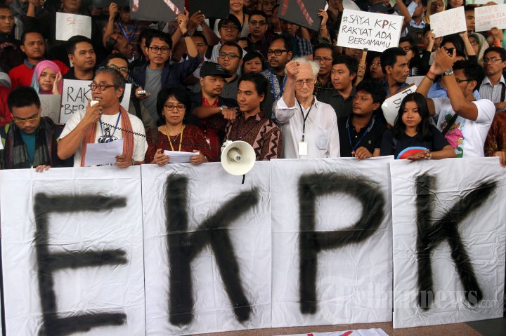 Unjuk Rasa Tuntut Wakil Ketua KPK Dibebaskan