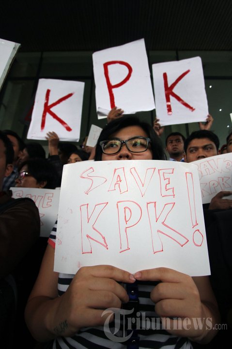 Unjuk Rasa Tuntut Wakil Ketua KPK Dibebaskan