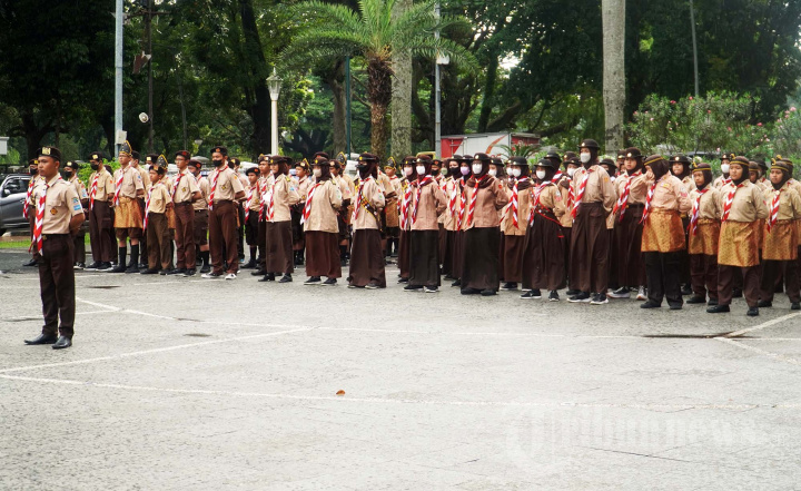Pelepasan Peserta LT3 Anggota Pramuka Kwartir Ranting (Kwarran) Bogor Tengah