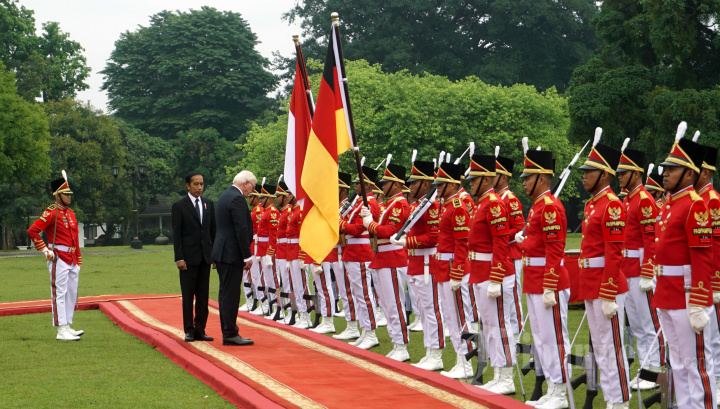 Upacara Penyambutan Presiden Republik Federal Jerman Frank-Walter Steinmeier
