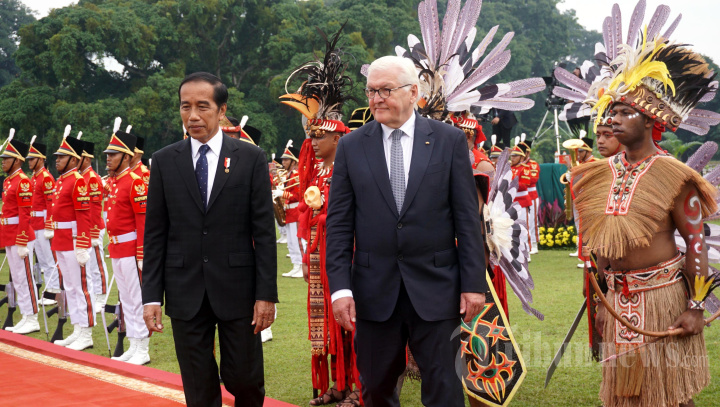 Upacara Penyambutan Presiden Republik Federal Jerman Frank-Walter Steinmeier