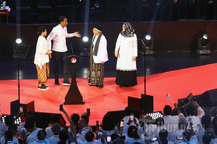 Acara Visi Indonesia diselenggarakan di Sentul International Convention Center (SICC) Bogor, pada Minggu (14/7/2019) malam.