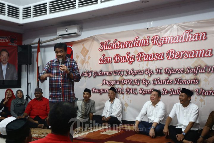 Wagub DKI Hadiri Bukber DPC dan PAC PDI Perjuangan