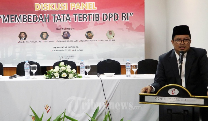 Wahyudin Buka Diskusi Panel Membedah Tatib DPD RI
