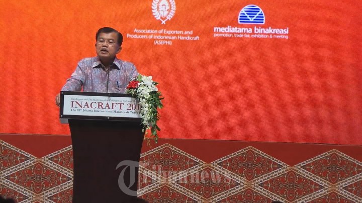 Wakil Presiden JK Beri Sambutan Acara INACRAFT 2016