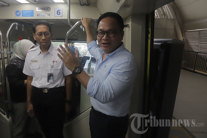 Wamen BUMN Uji Coba LRT Jabodebek