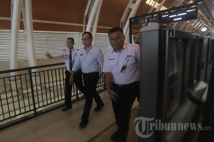 Wamen BUMN Uji Coba LRT Jabodebek