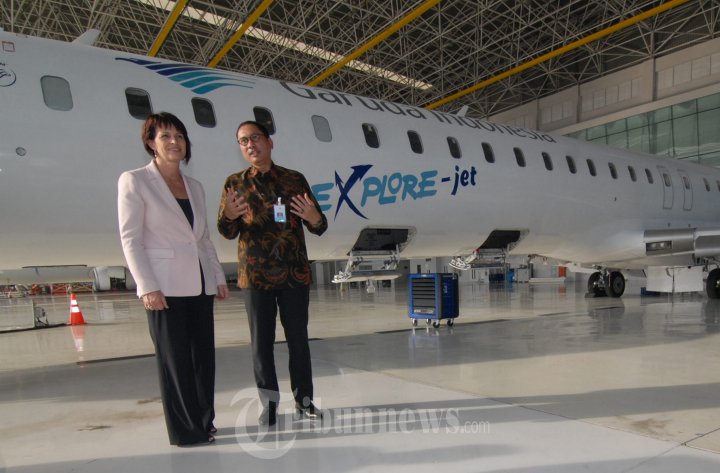 Wapres Swiss Doris Leuthard Bertemu Direktur Garuda Indonesia