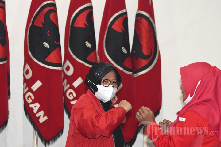 Whisnu dan Risma Hadiri Rapat Konsolidasi Internal DPD PDIP Jatim
