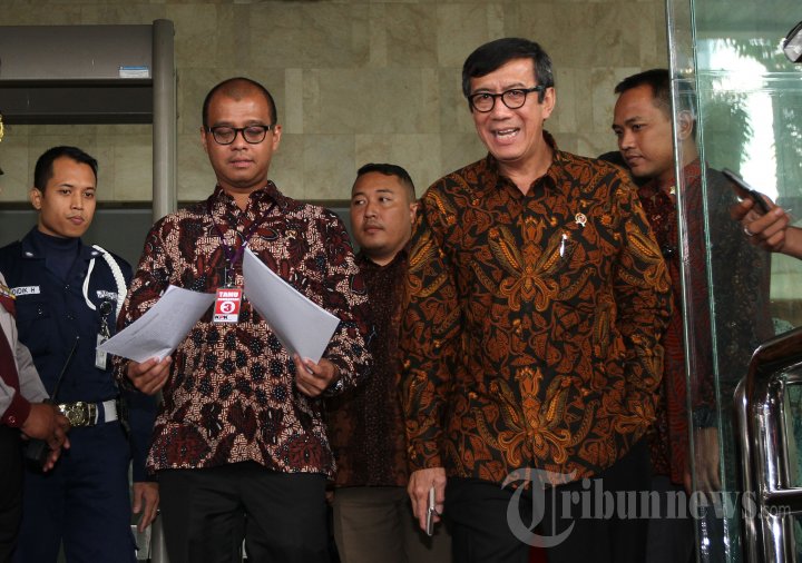 Yasonna H Laoly dan Andi Widjajanto Sambangi KPK