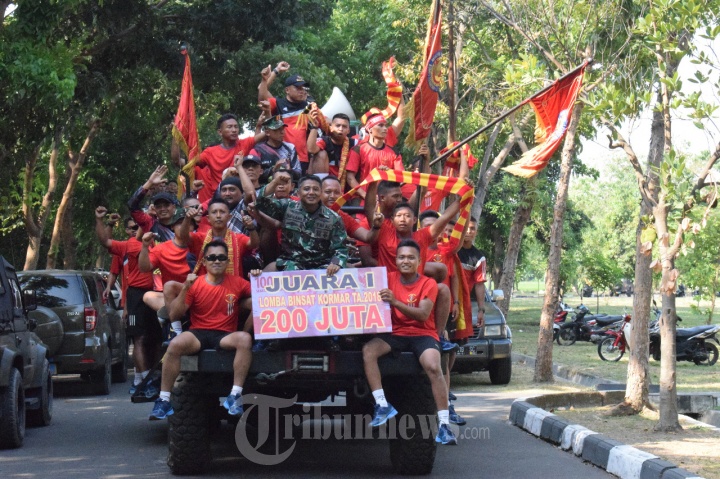 Yonif 1 Mar Sabet Juara Umum Binsat Korps Marini 2018