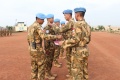 19 Prajurit Konga XXXVII-C/Minusca Naik Pangkat di Afrika Tengah