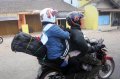Mudik Bersepeda Motor Bawa Istri dan Anak