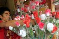 Penjual Bunga dan Boneka Hari Kasih Sayang