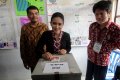Rieke Gunakan Hak Pilih