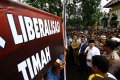 Ribuan Karyawan PT Timah Demo