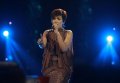Novita Dewi di Result Show X Factor Indonesia