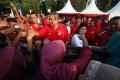 Presiden di Acara Lari Marathon IDR