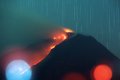 Gunung Sinabung Keluarkan Lava Pijar