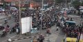 Lalu Lintas di Jalan Kopo Bandung Macet