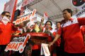 Megawati dan Puan Kampanye PDIP di Sukoharjo
