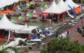 Tenda Bakal Wapres Boediono Untuk Menutup MTQ Roboh