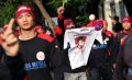 Buruh Long March Dukung Prabowo-Hatta