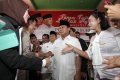 Capres Prabowo Kunjungi Posko Merah Putih