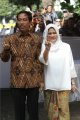 Jokowi dan Istri Nyoblos