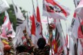 Demo Pendukung Prabowo-Hatta di MK