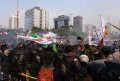 Polisi Bubarkan Demonstran Pendukung Prabowo-Hatta