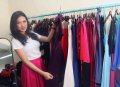 Delia Septianti di Pameran Celebrities Collection Fair