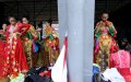 Latihan tari untuk persiapan upacara penutupan Asean Games 2014
