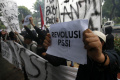 Aksi Tuntut Revolusi Total PSSI di Jakarta