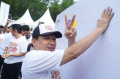 Deklarasi Damai dan Senam Sehat Bersama Bawaslu Kab Bekasi